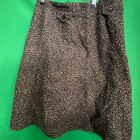 TALBOTS LEOPARD PRINT SKIRT, SIZE 12 - Picture 4 of 5